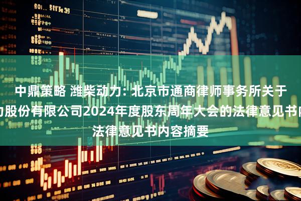 中鼎策略 潍柴动力: 北京市通商律师事务所关于潍柴动力股份有限公司2024年度股东周年大会的法律意见书内容摘要