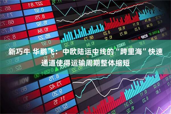 新巧牛 华鹏飞：中欧陆运中线的“跨里海”快速通道使得运输周期整体缩短