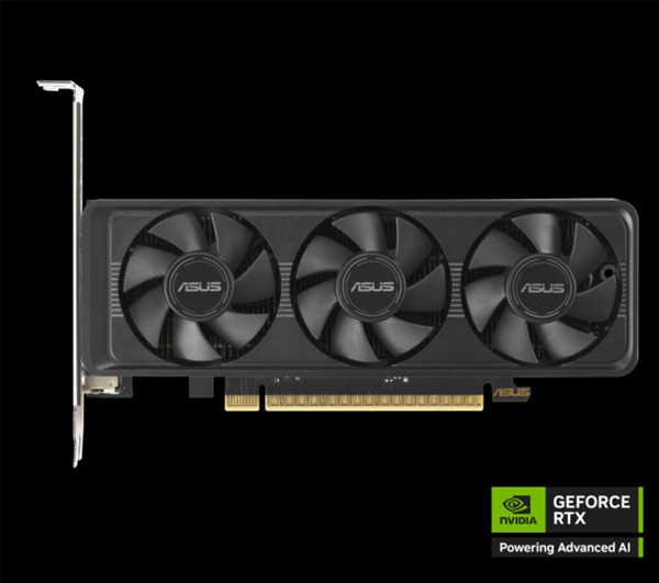联丰优配  华硕推出半高刀卡RTX 5060：双槽三风扇、长175.8毫米
