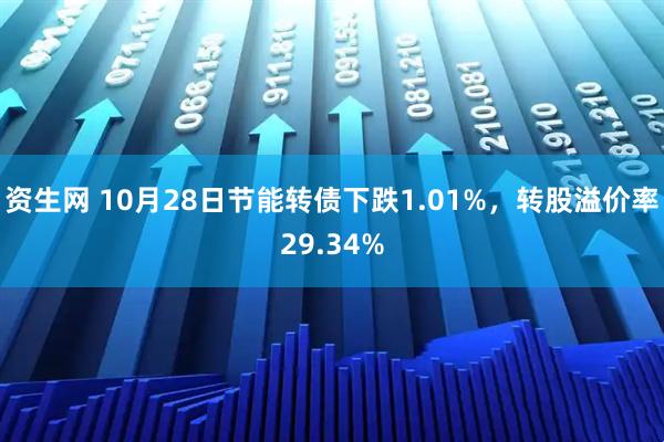 资生网 10月28日节能转债下跌1.01%，转股溢价率29.34%